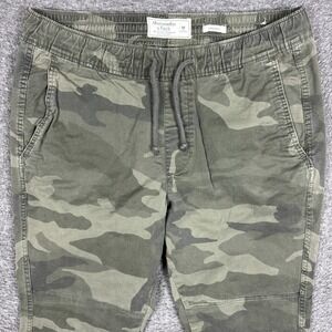 Abercrombie & Fitch Jogger Pants Mens Medium Stretch Camo Streetwear Military